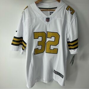 Nike Men's White and Gold Saint Tyrann Mathieu On Field Jersey 32 Medium NWT